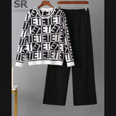 Alphabet Premium Quality Winter 2-Pcs Co-Ord Set. CWTS-43