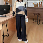 Trendy Sky Print Casual Winter Tracksuit