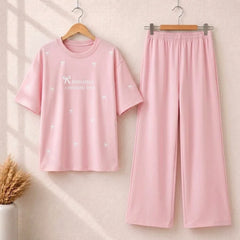 Bow Style Western 2-Pcs Summer Tracksuit For Her MWTS-37