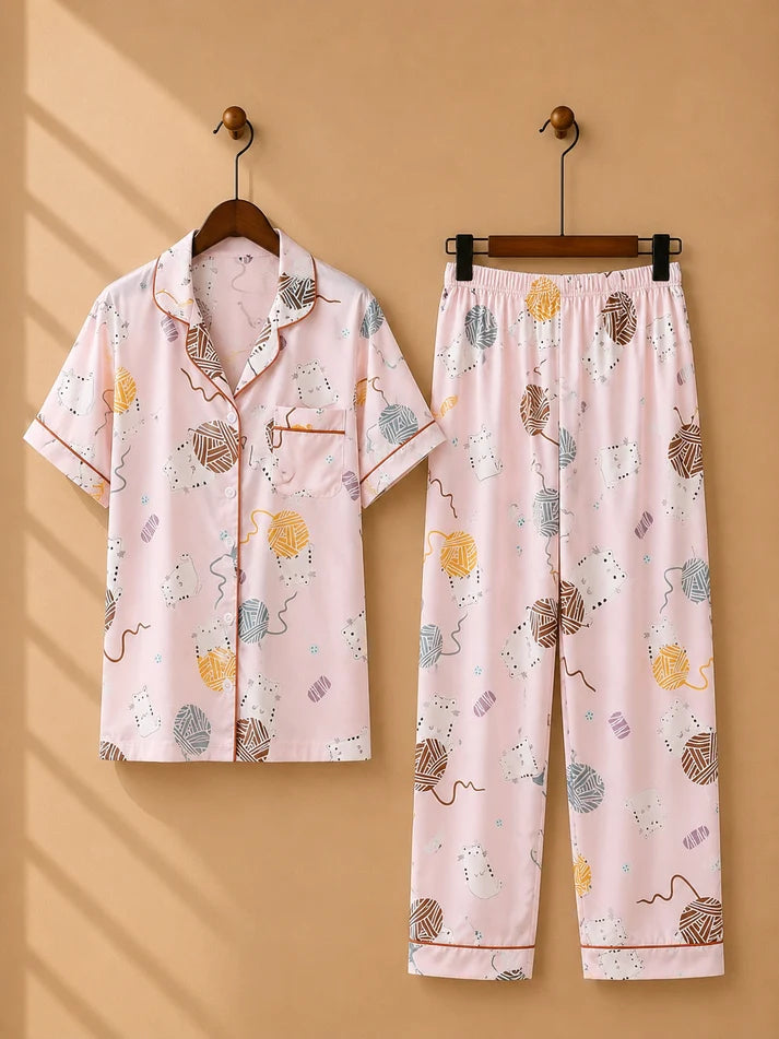 3 Piece Printed SummerSuit