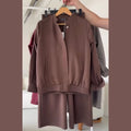 4 Pocket Style Premium Quality Winter 2-Pcs Tracksuit. CWTS-38