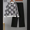Alphabet Premium Quality Winter 2-Pcs Co-Ord Set. CWTS-43