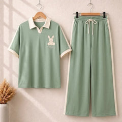 Little Bear Style Western 2-Pcs Summer Tracksuit For Her MWTS-34