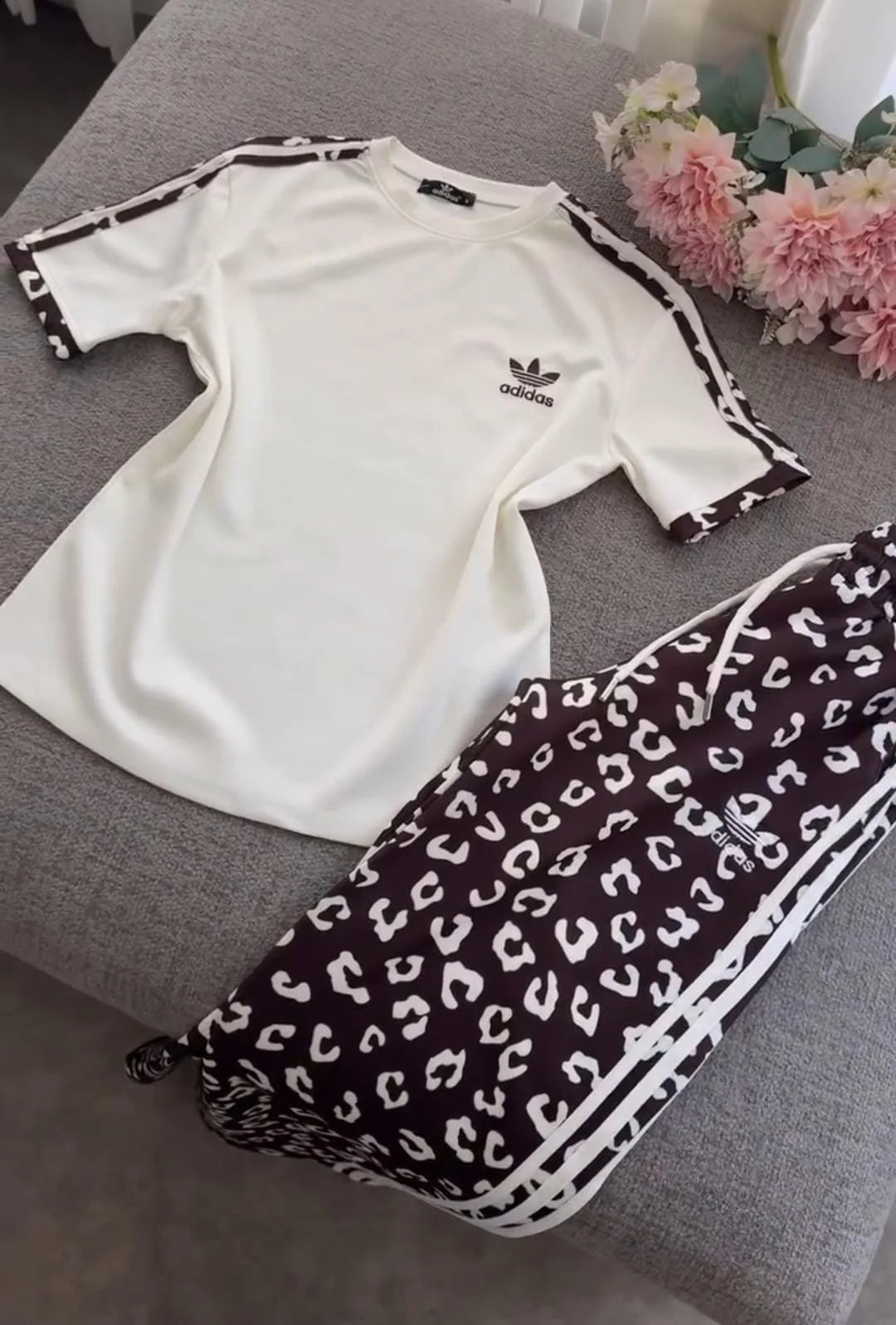 Leopard Print Casual 2-Piece Co-Ord Set