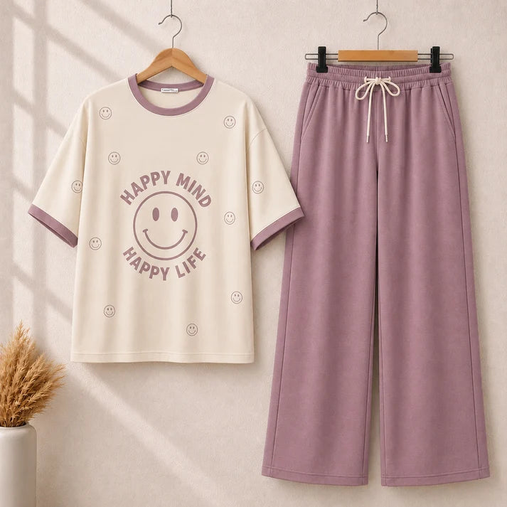 Happy Life Style Western 2-Pcs Summer Tracksuit For Her MWTS-32
