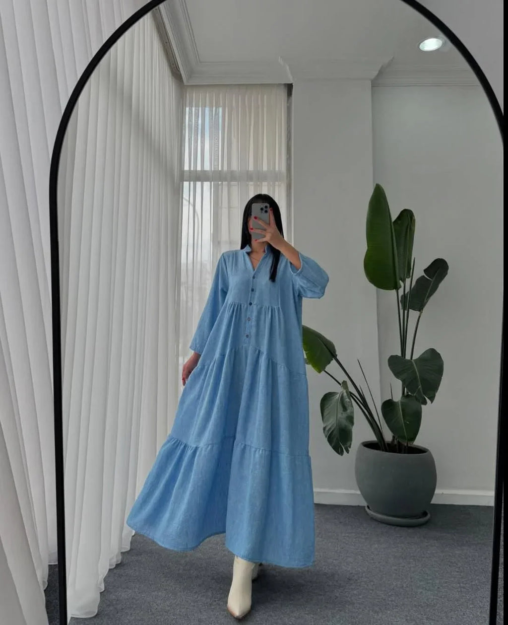 Turkish Long Flair Maxi