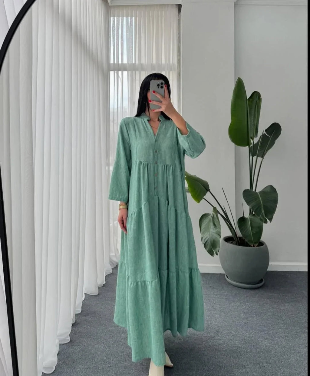 Turkish Long Flair Maxi