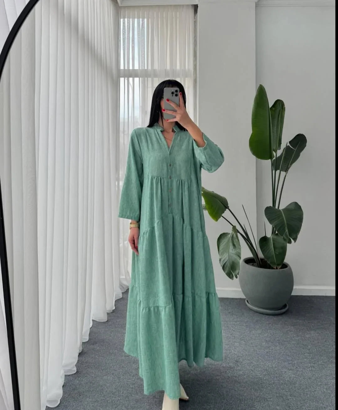 Turkish Long Flair Maxi