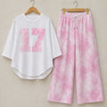 Tie-Dye Style Western 2-Pcs Summer Tracksuit For Her CWTS-01