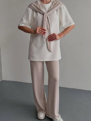 Ribbon Lounge Wear Set Her MWTS-37