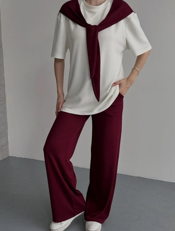 Ribbon Lounge Wear Set Her MWTS-37
