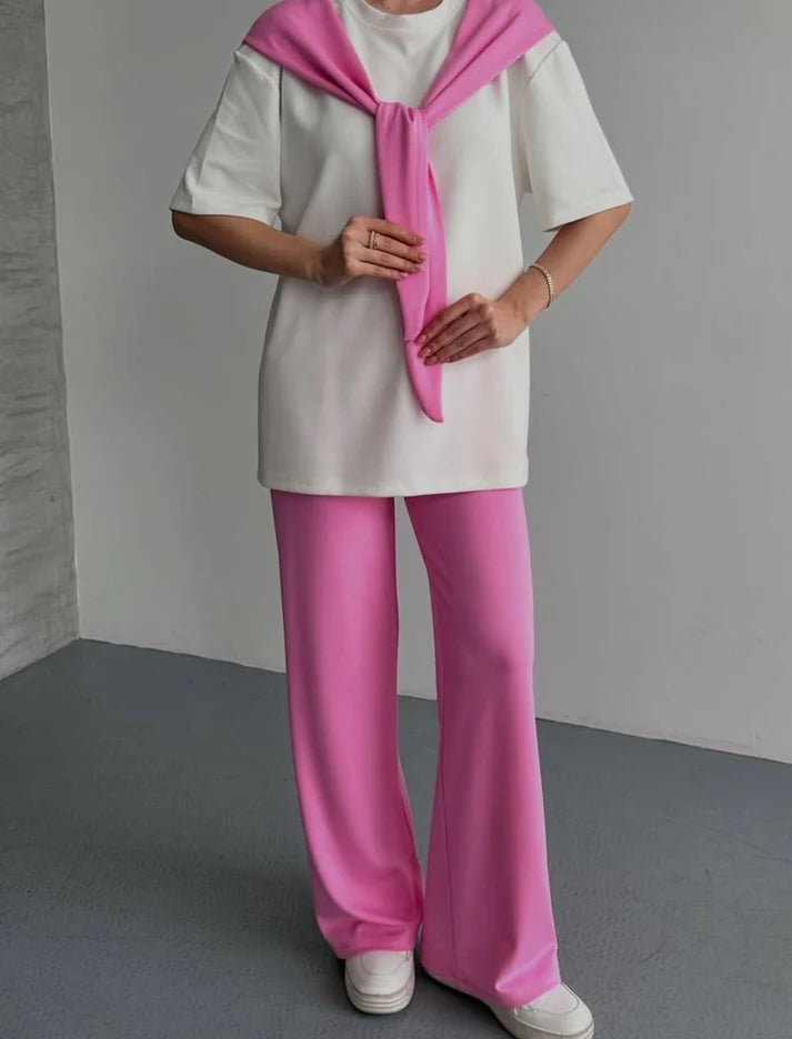 Ribbon Lounge Wear Set Her MWTS-37
