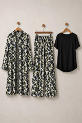 Trendy Floral Shrug 3 Piece