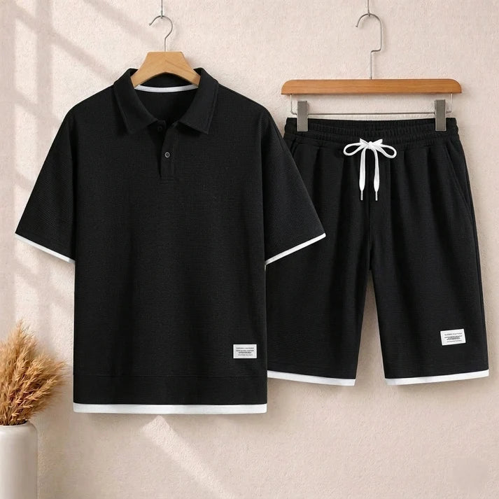 Short Sleeve Round Neck SummerSuit.