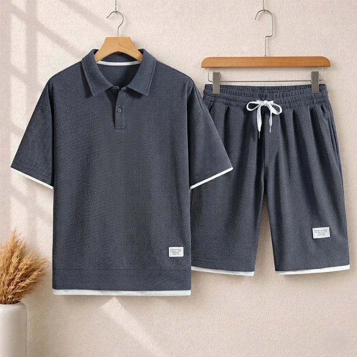 Short Sleeve Round Neck SummerSuit.