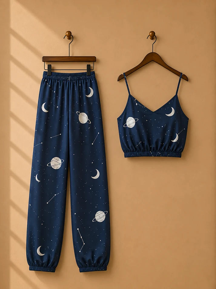 Trendy Printed Top&Trouser.