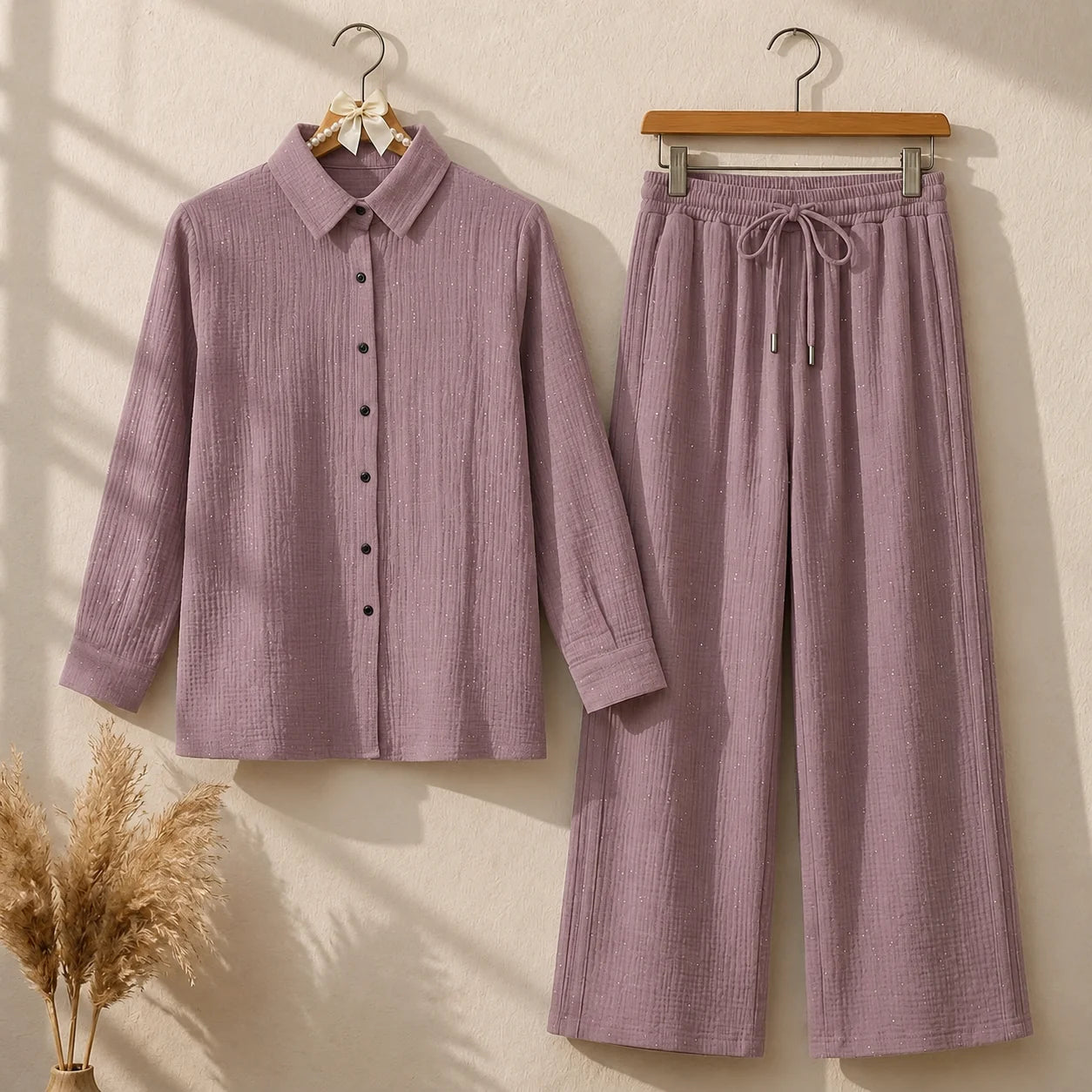 Textured Casual Co-ord Set