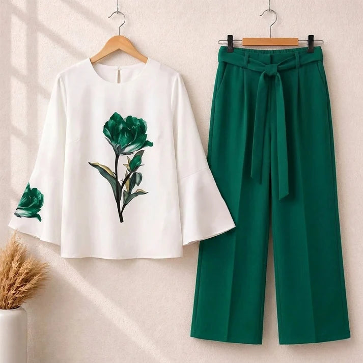 Trendy Floral Summer Co-Ord 2 Piece