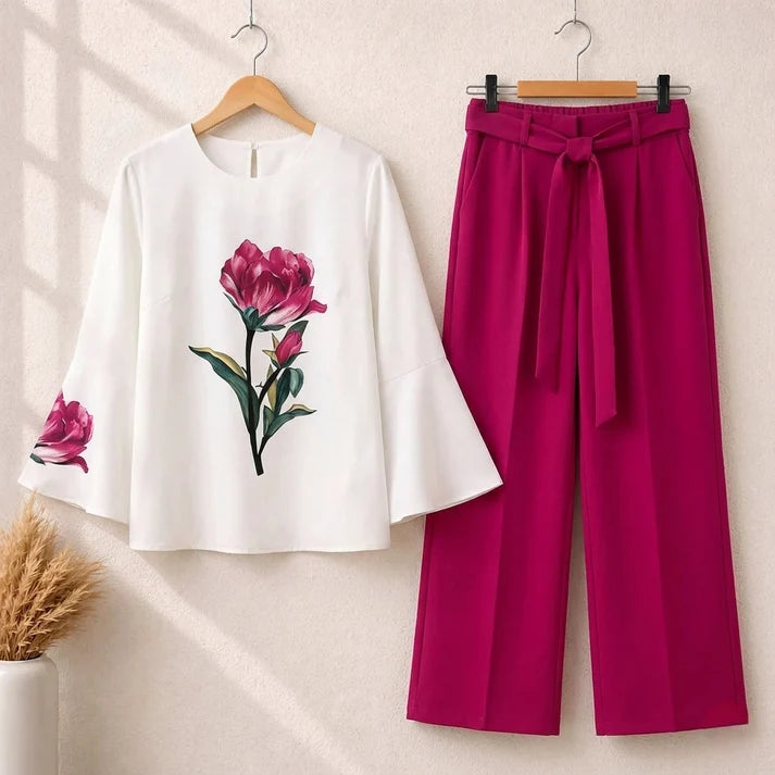 Trendy Floral Summer Co-Ord 2 Piece