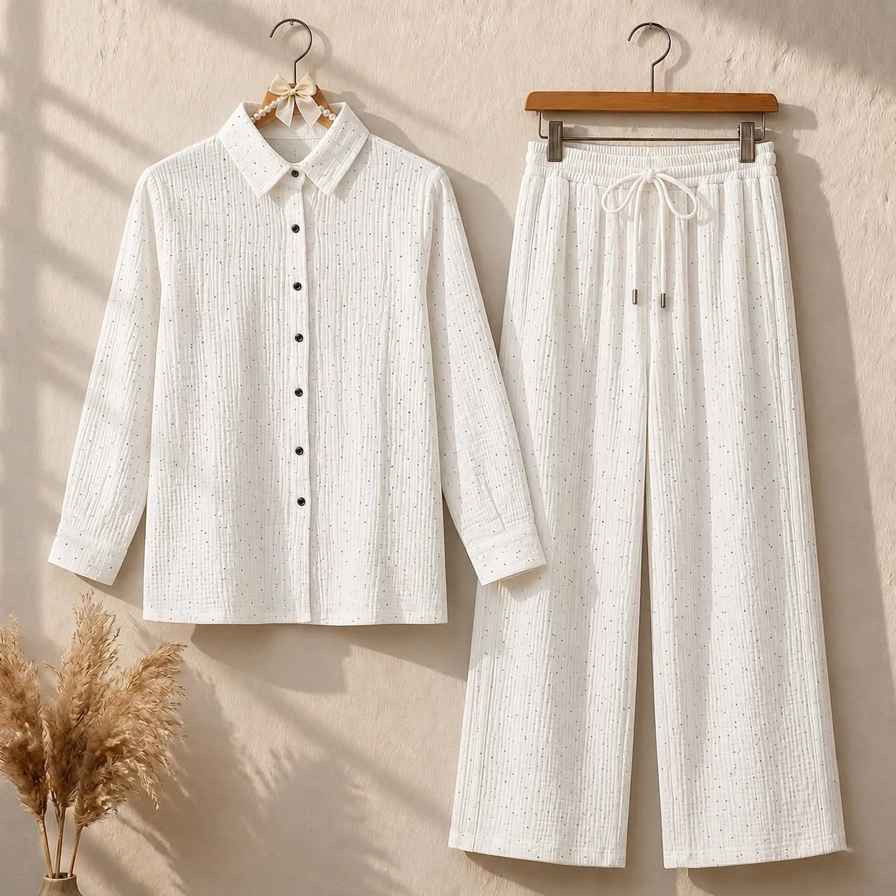 Textured Casual Co-ord Set