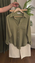 Comfort Luxe Co-Ord Set Green Beige
