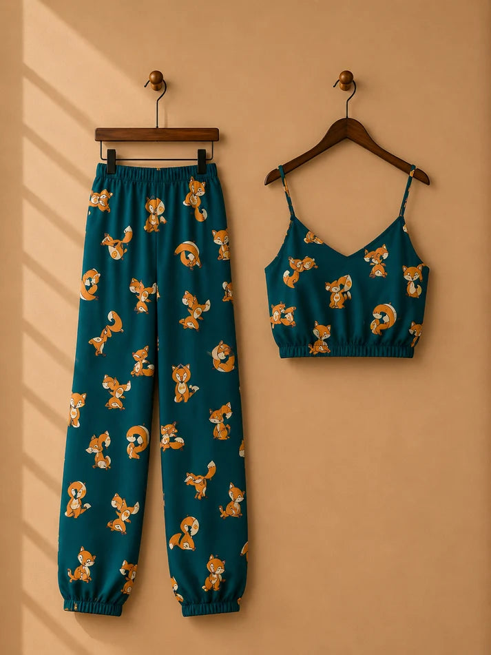 Trendy Printed Top&Trouser.